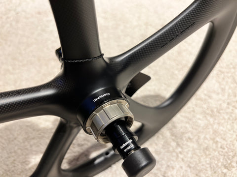 SMC x Ti Parts Workshop 349 Carbon 5 Spokes Wheelset for Brompton Bicycle