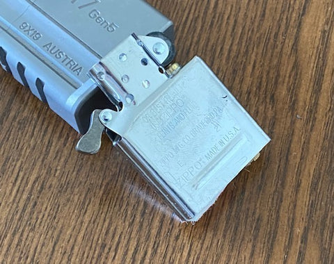 Titanium G17 Style Zippo Lighter Case