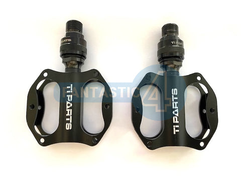 Ti Parts Workshop Aluminum Mini Quick Release Pedals for Brompton Bicycle