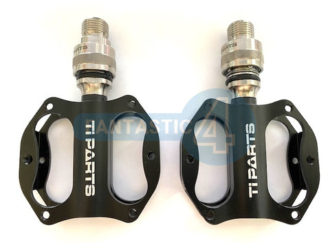 Ti Parts Workshop Aluminum Mini Quick Release Pedals for Brompton Bicycle