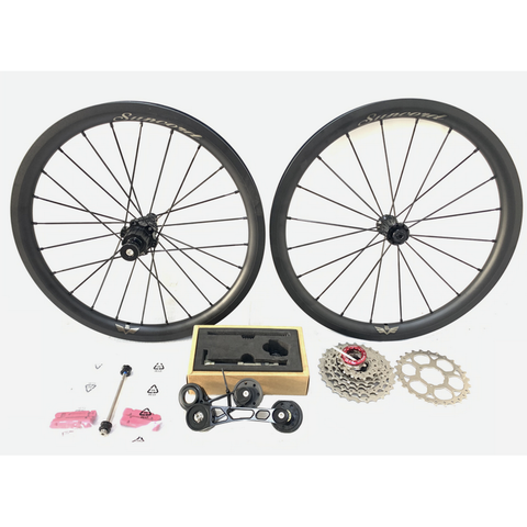 Suncord 7 Speed Aluminium Wheelset for Brompton Bicycle