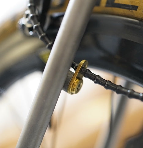 Union Jack Titanium Brake Cable Gather for Brompton Bicycle