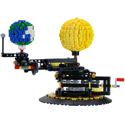 Earth, Moon and Sun Orrery Plastic Bricks Model Kits