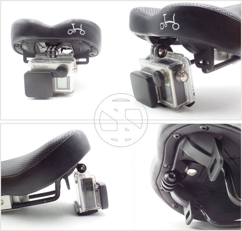 Trigo GoPro Garmin Bottle Cage Mount Adaptor for Brompton Bicycle Original Saddle