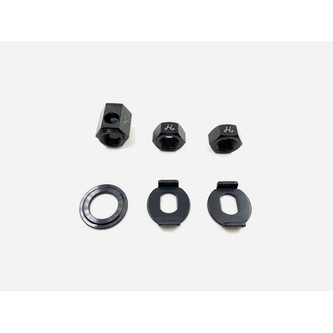 H&H Titanium Rear Wheel Nut Set for Brompton Bicycle