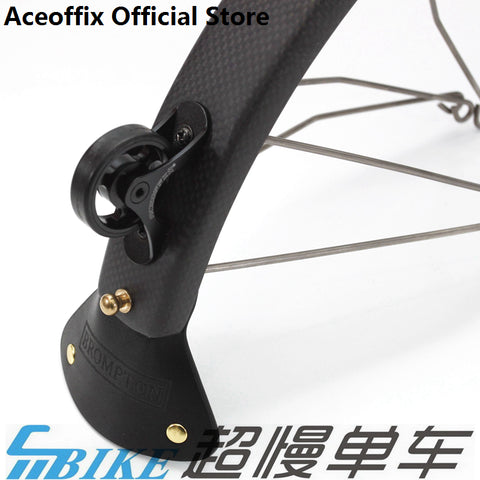 ACE All Black Carbon Mudguard + Leather Flap + Titanium Stays Set for A/C/E/P Line
