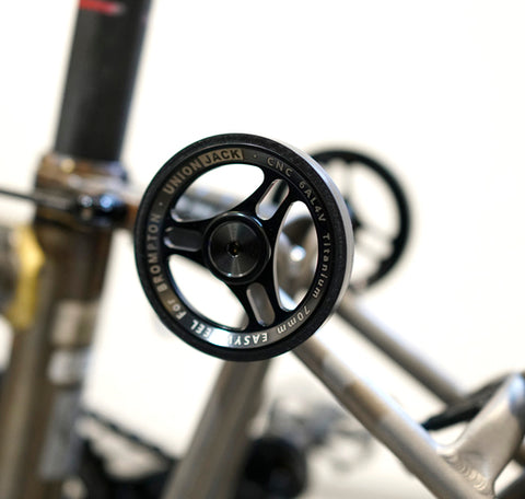 Union Jack 70mm Titanium Easy Wheels for Brompton Bicycle