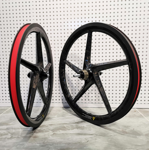 Carboncian 5 Spokes 349 16" Carbon Wheelset for Brompton Bicycle