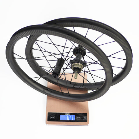 SMC 16" 349 Plume Carbon 2-4 Speed Wheelset for Brompton Bicycle