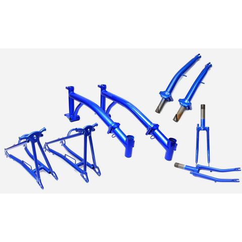 Aceoffix Replacment 4130 Steel Frame / Triangle / Fork / Stem Set for Brompton Bicycle