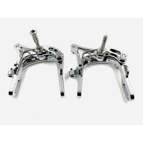 Union Jack 7075 CNC Chrome Silver Brake Caliper Set for Brompton Bicycle