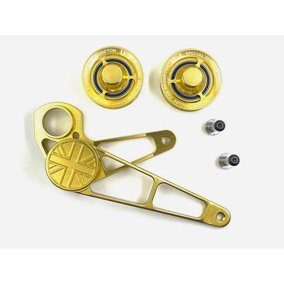 Union Jack 7075 Pulley + Tensioner Set for Brompton Bicycle