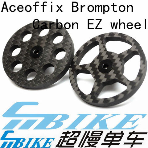 ACE Lightweight 46mm Carbon Eazy Wheels for Brompton Bicycle