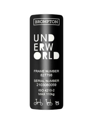 Custom Metal Frame Badge for Brompton Bicycle