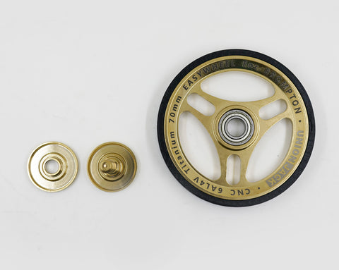 Union Jack 70mm Titanium Easy Wheels for Brompton Bicycle