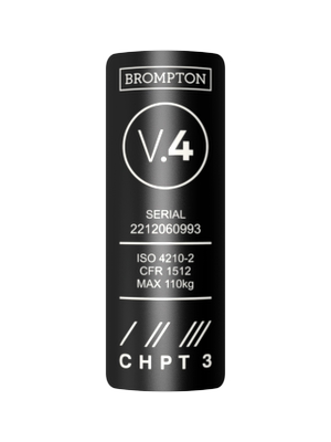 Custom Metal Frame Badge for Brompton Bicycle