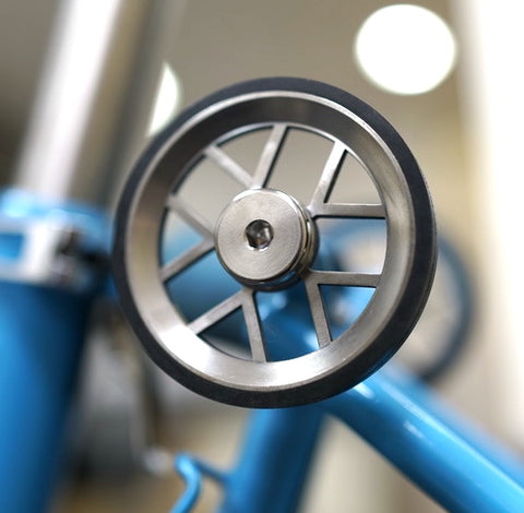 Union Jack 65mm Titanium Easy Wheels for Brompton Bicycle