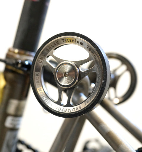 Union Jack 70mm Titanium Easy Wheels for Brompton Bicycle