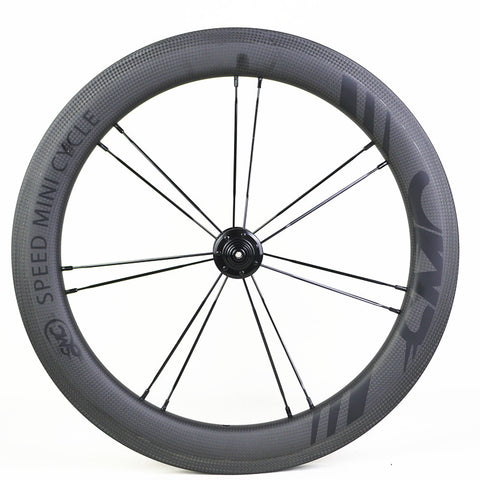 SMC 16" 349 30mm 3-4 Speed Carbon Wheelset for Brompton Bicycle