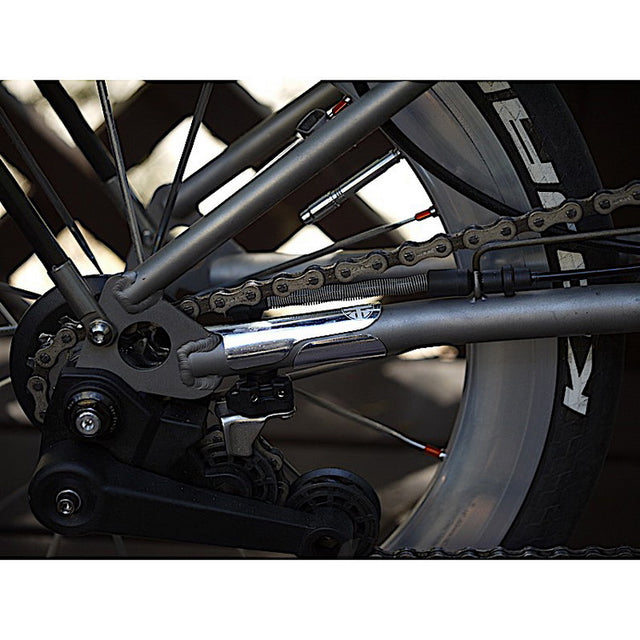 Union Jack Titanium Chain Stay Guard & Frame Protector for Brompton Bi ...