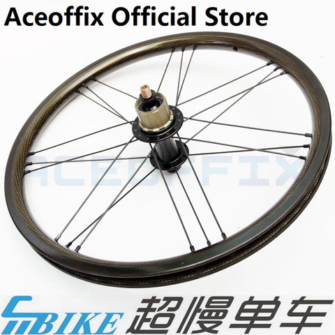 ACE 720g 7 Speed Carbon Wheelset for Brompton Bicycle