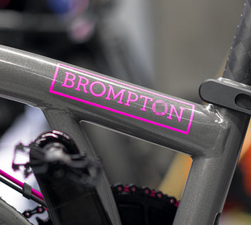 F4 Brompton Bicycle Frame Waterproof Sticker
