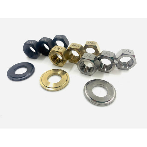 H&H Titanium Rear Wheel Nut Set for Brompton Bicycle