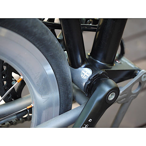 Union Jack Aluminium Bottom Bracket Protector for Brompton Bicycle