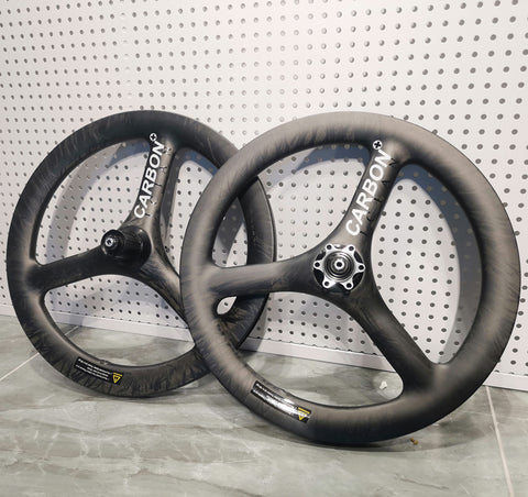 Carboncian 16" 349 3 Spokes Disc Brake Carbon K3 Plus Bicycle Wheelset