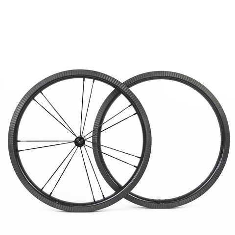 SMC 16" 349 Plume Carbon Wheelset for Brompton Bicycle 6 Speed