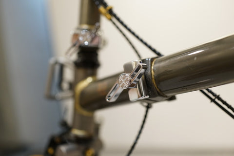 Union Jack Hinge Clamp Lever + Plate Set for Brompton Bicycle