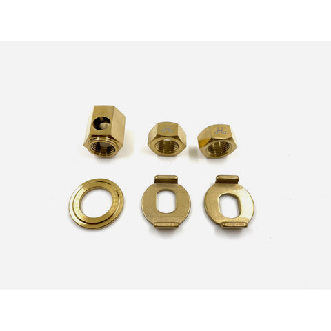 H&H Titanium Rear Wheel Nut Set for Brompton Bicycle