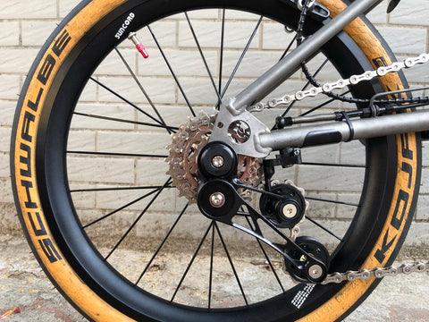Suncord 7 Speed Aluminium Wheelset for Brompton Bicycle