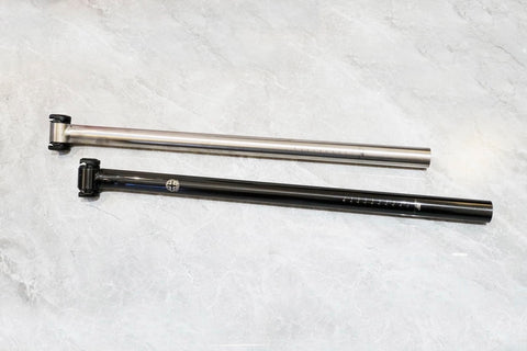 Union Jack Titanium 600mm Forward Seatpost for Brompton Bicycle