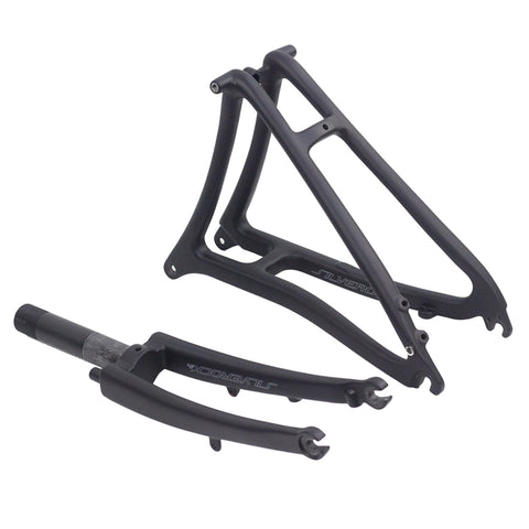 Silverock Carbon Front Fork & Rear Triangle Set for Brompton Bicycle