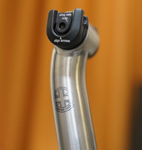 Union Jack Titanium 600mm Forward Seatpost for Brompton Bicycle