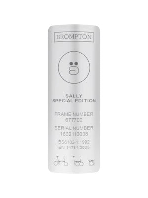 Custom Metal Frame Badge for Brompton Bicycle