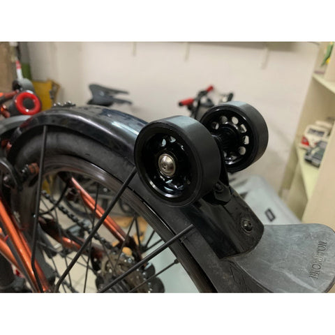 Union Jack 7075 Wider Mudguard Pulley Wheels for Brompton Bicycle