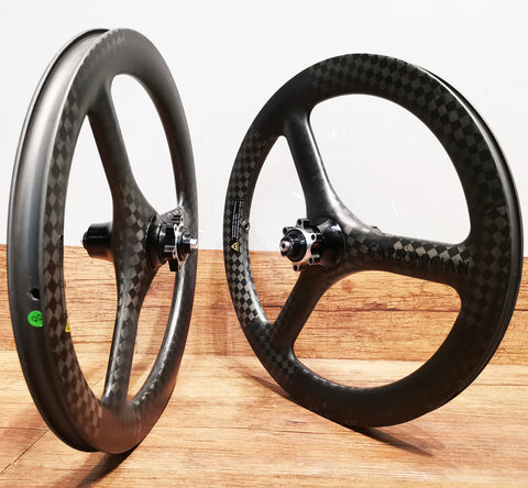 Carboncian 16" 349 3 Spokes Disc Brake Carbon K3 Plus Bicycle Wheelset