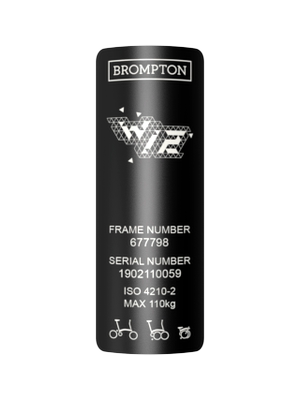 Custom Metal Frame Badge for Brompton Bicycle