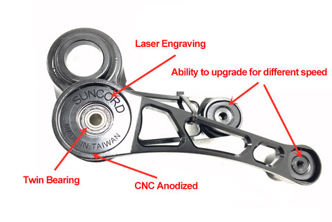 Suncord 5-7 Speed Tensioner + 7 Speed Cog Set for Brompton Bicycle