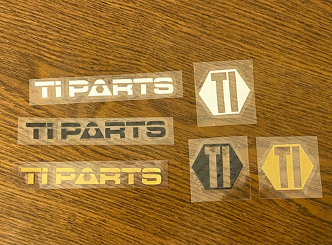 Ti Parts Workshop Bicycle Frame Sticker Set
