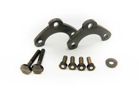 Kits come with : Titanium Drop Down Plate *2 Titanium M6 Bolt *2 Titanium M6 Grub Screw *4 Titanium M6 Nut *4 Titanium Spacer *1