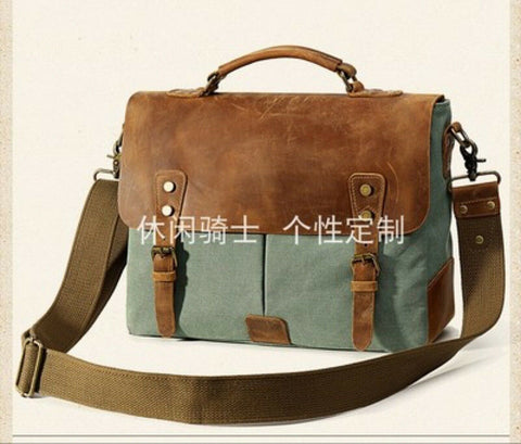 Fantastic4 Retro Style Leather Front Bag for Brompton Bicycle