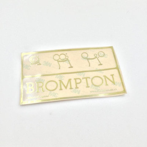 2013 Style Brompton Bicycle Metallic Frame Decal Sticker