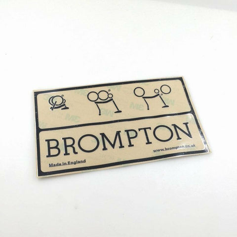 2013 Style Brompton Bicycle Metallic Frame Decal Sticker