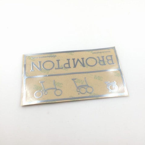2013 Style Brompton Bicycle Metallic Frame Decal Sticker