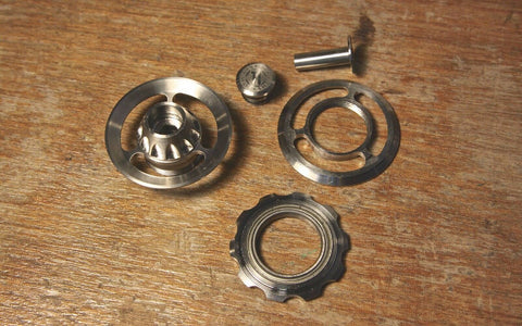 Ti Parts Workshop Titanium Chain Tensioner Pulley for Brompton Bicycle