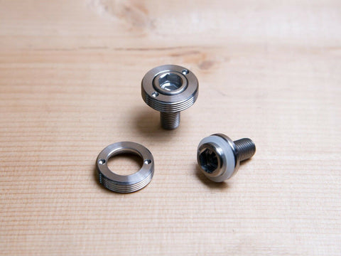 Ti Parts Workshop Titanium Crank Bolt Set for Brompton Bicycle