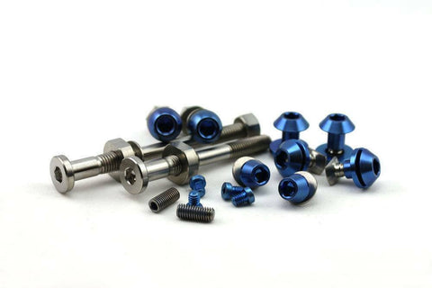 Ti Parts Workshop Front/Rear Caliper Brake Titanium Bolt Set for Brompton Bicycle (2018 or after)